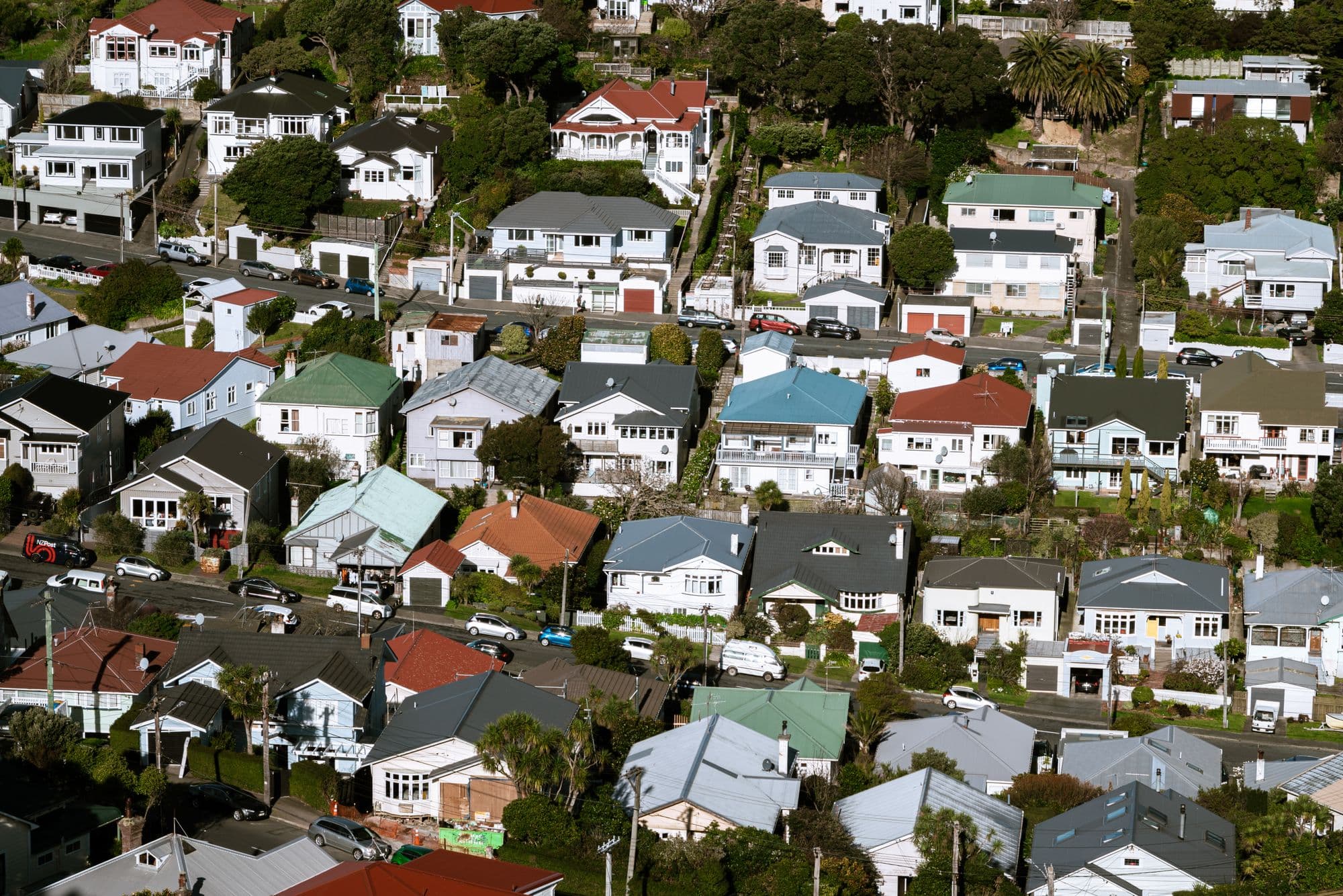 Aerial view of a growing Queensland neighbourhood