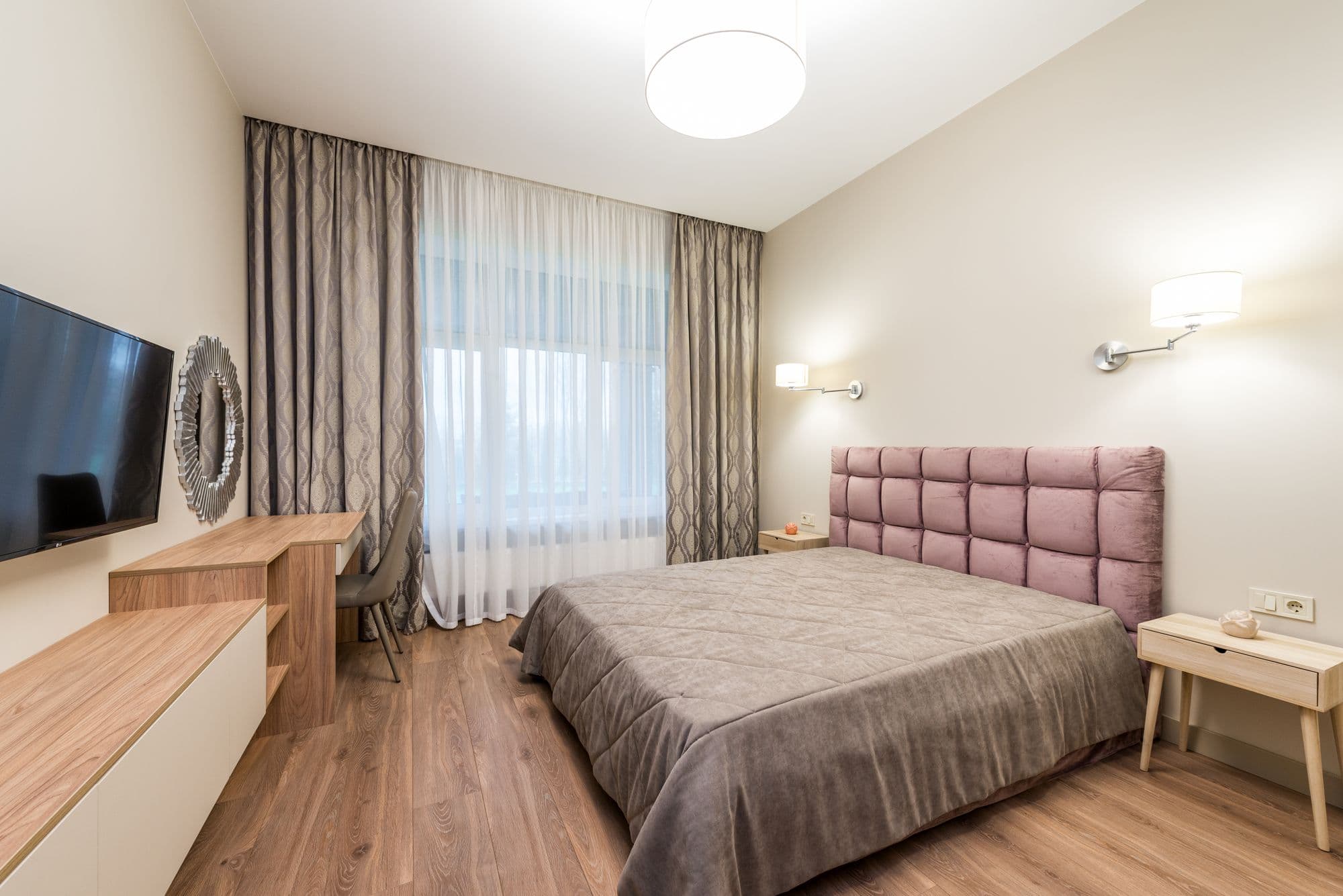 Modern bedroom in a Sunshine Coast rental