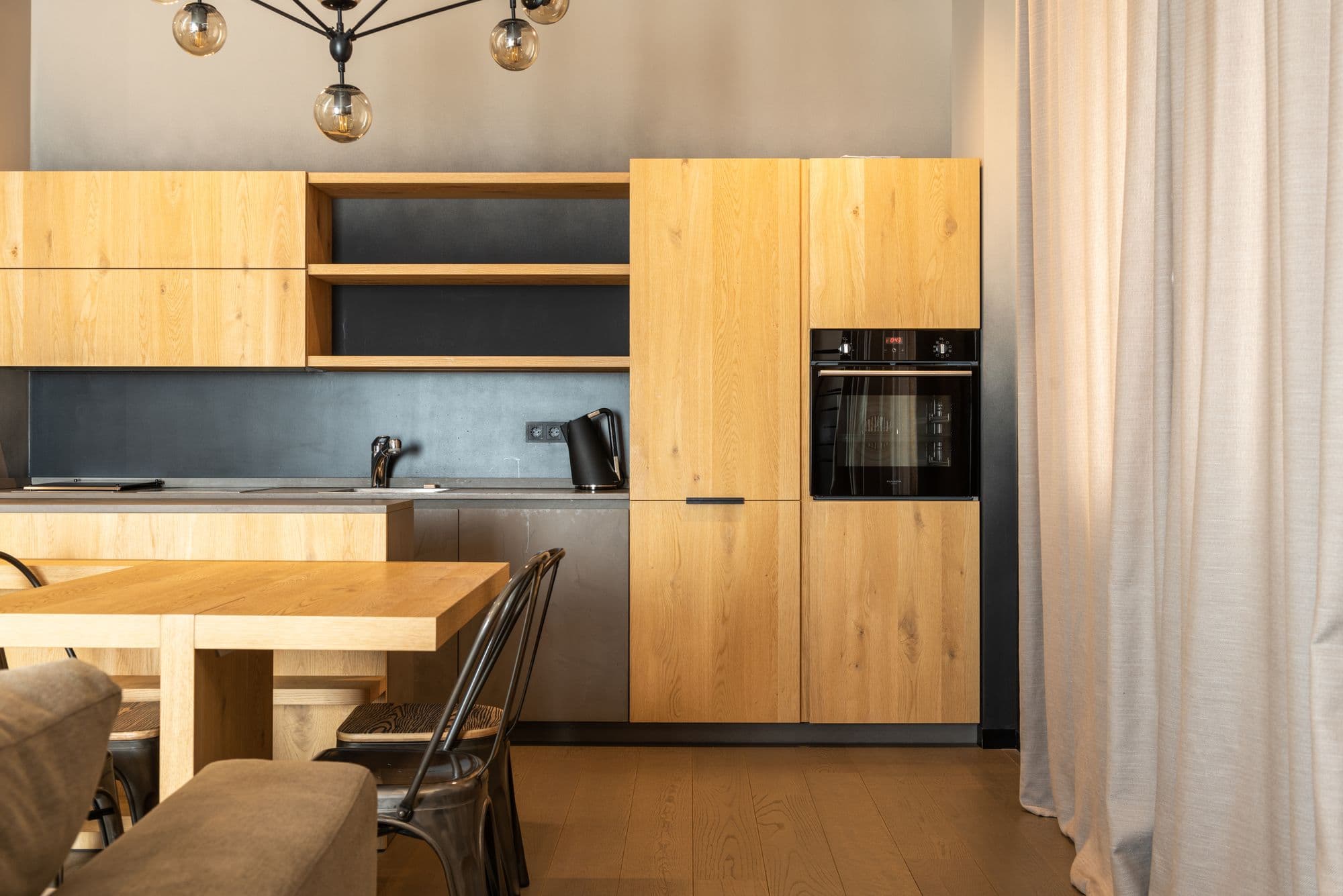 Modern kitchen in a managed rental home